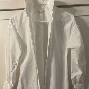 Ann Mashburn White Poplin Size Small